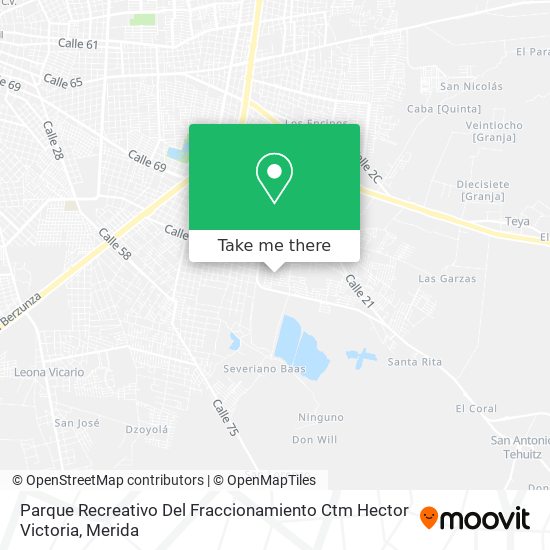 Parque Recreativo Del Fraccionamiento Ctm Hector Victoria map