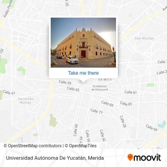 Mapa de Universidad Autónoma De Yucatán