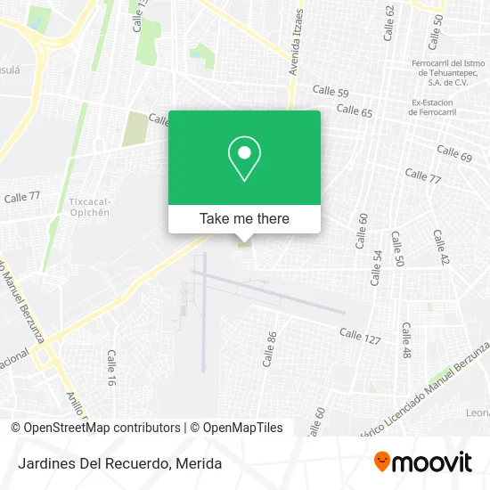 Jardines Del Recuerdo map