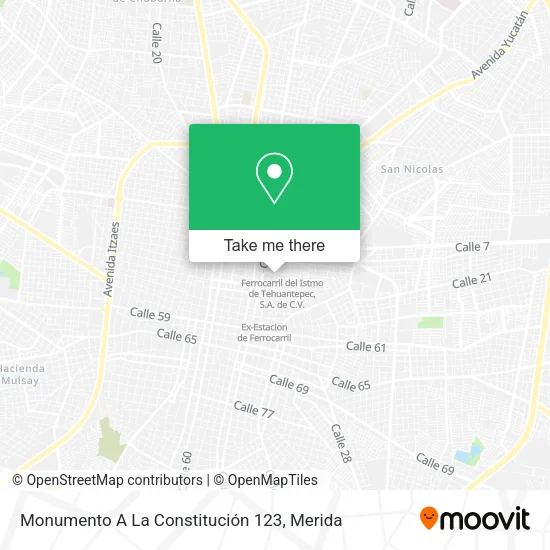 Mapa de Monumento A La Constitución 123