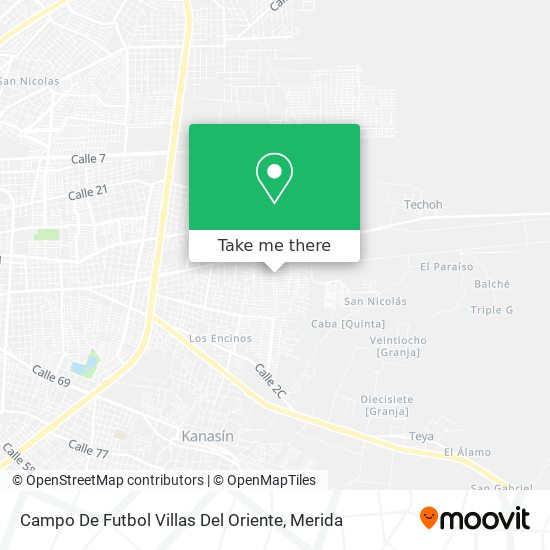 Campo De Futbol Villas Del Oriente map