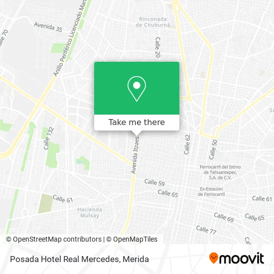 Posada Hotel Real Mercedes map