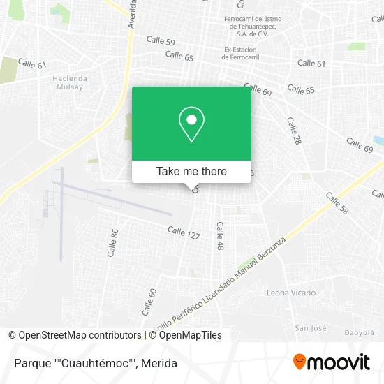 Mapa de Parque ""Cuauhtémoc""
