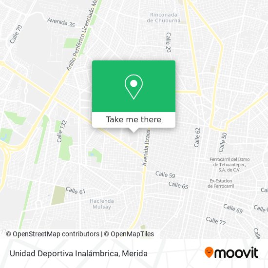 Unidad Deportiva Inalámbrica map