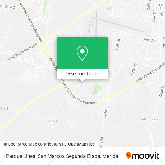 Parque Lineal San Marcos Segunda Etapa map