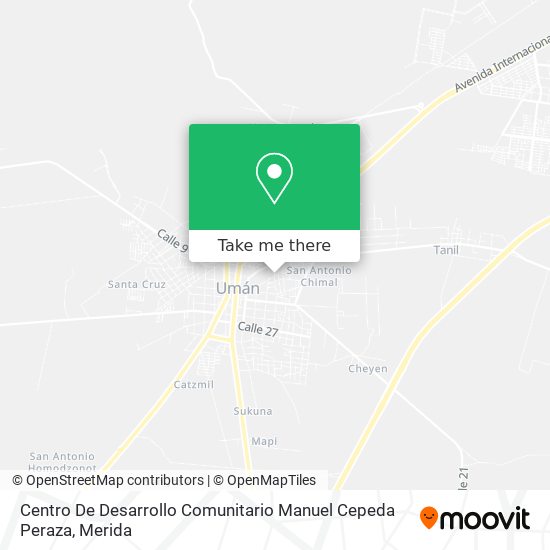 Mapa de Centro De Desarrollo Comunitario Manuel Cepeda Peraza