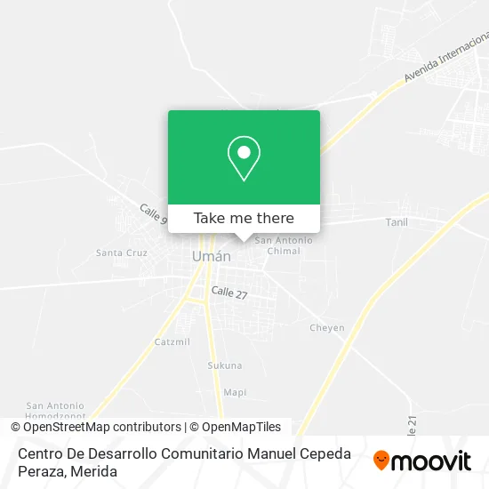 Centro De Desarrollo Comunitario Manuel Cepeda Peraza map