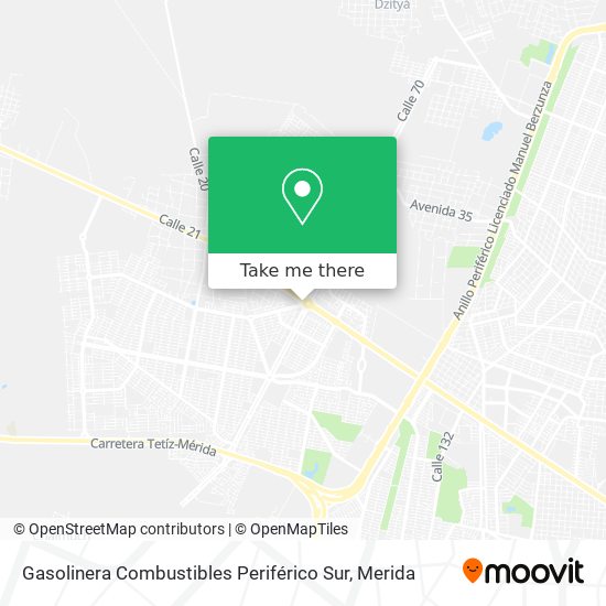 Gasolinera Combustibles Periférico Sur map