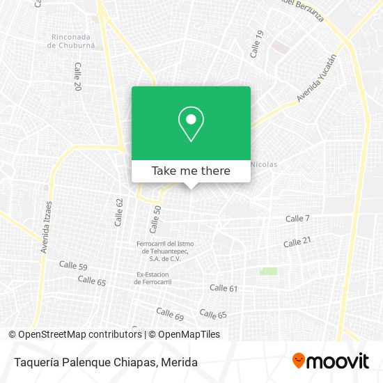 Taquería Palenque Chiapas map