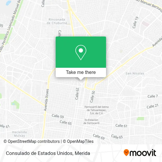 Consulado de Estados Unidos map