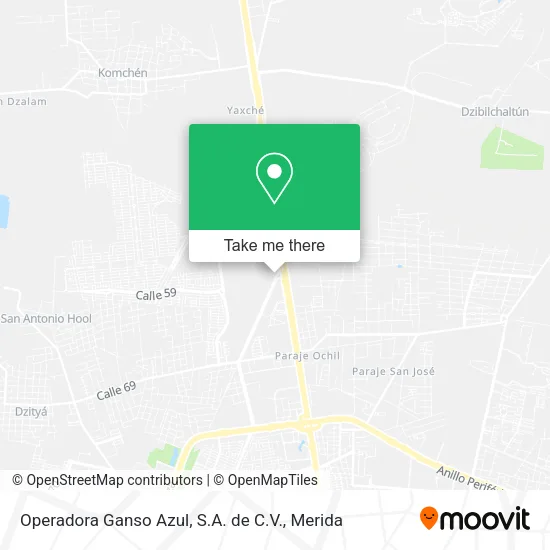 Operadora Ganso Azul, S.A. de C.V. map