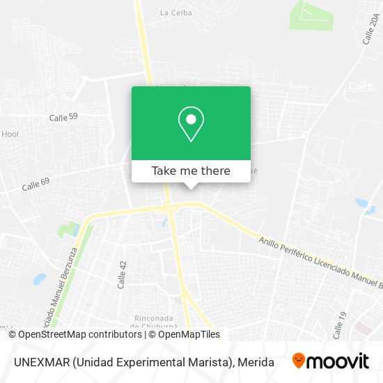 UNEXMAR (Unidad Experimental Marista) map