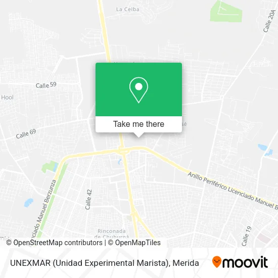 Mapa de UNEXMAR (Unidad Experimental Marista)