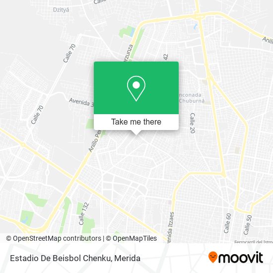 Estadio De Beisbol Chenku map