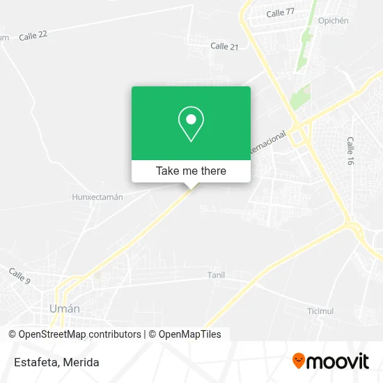 Estafeta map