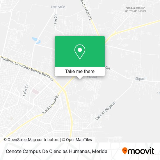 Cenote Campus De Ciencias Humanas map