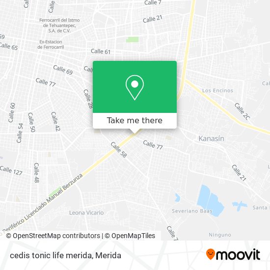 cedis tonic life merida map