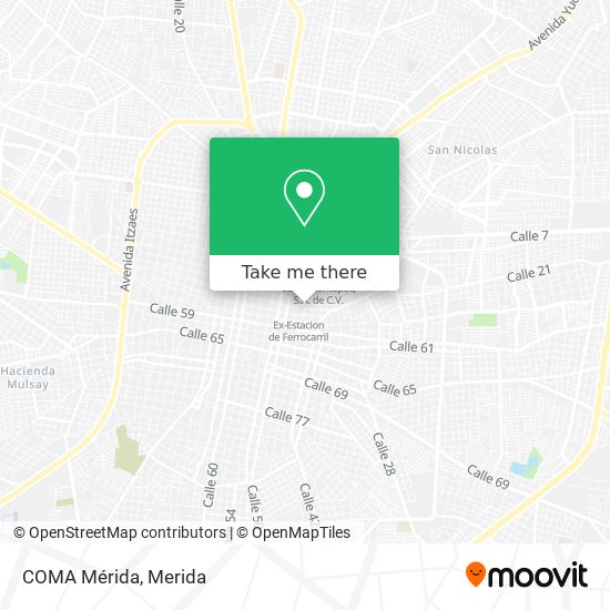 COMA Mérida map