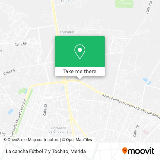 La cancha Fútbol 7 y Tochito map