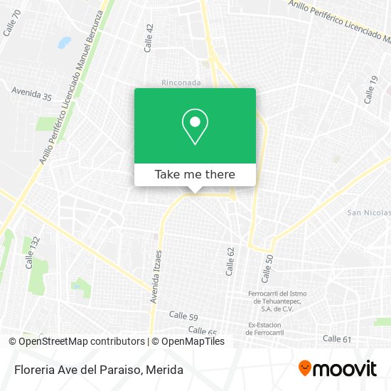 Floreria Ave del Paraiso map