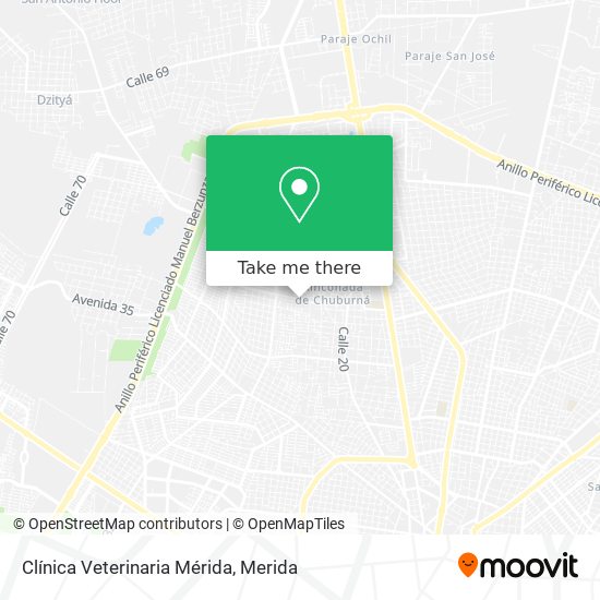 Mapa de Clínica Veterinaria Mérida
