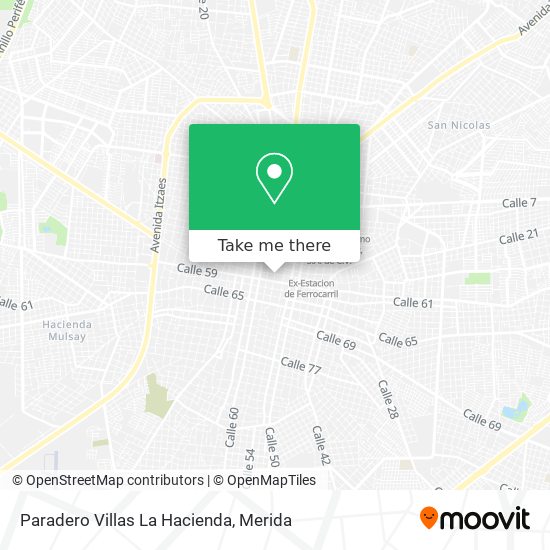 Mapa de Paradero Villas La Hacienda