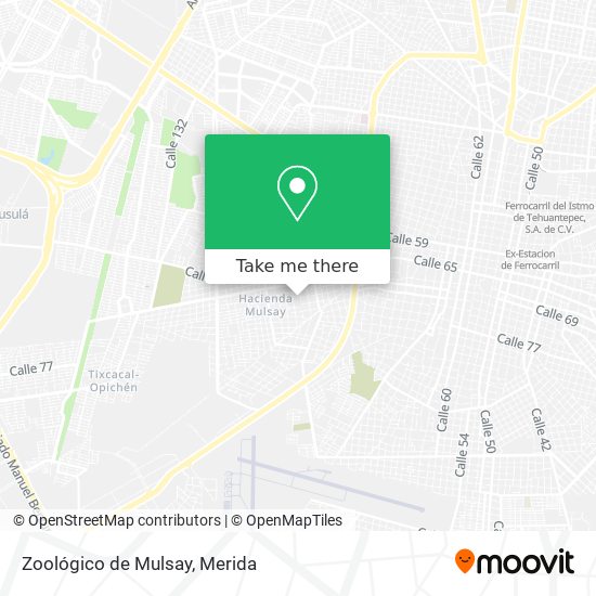 Zoológico de Mulsay map