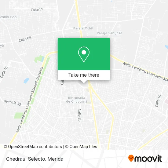 Mapa de Chedraui Selecto