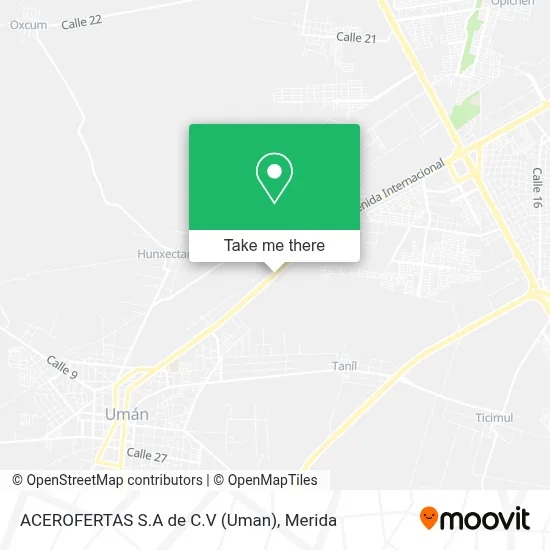 ACEROFERTAS S.A de C.V  (Uman) map