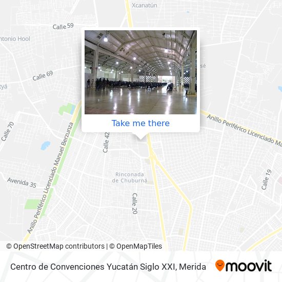 Centro de Convenciones Yucatán Siglo XXI map