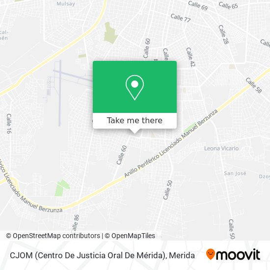 CJOM (Centro De Justicia Oral De Mérida) map