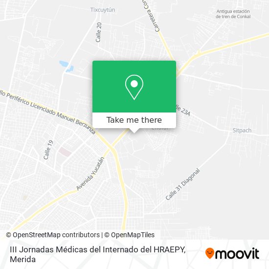 Mapa de III Jornadas Médicas del Internado del HRAEPY