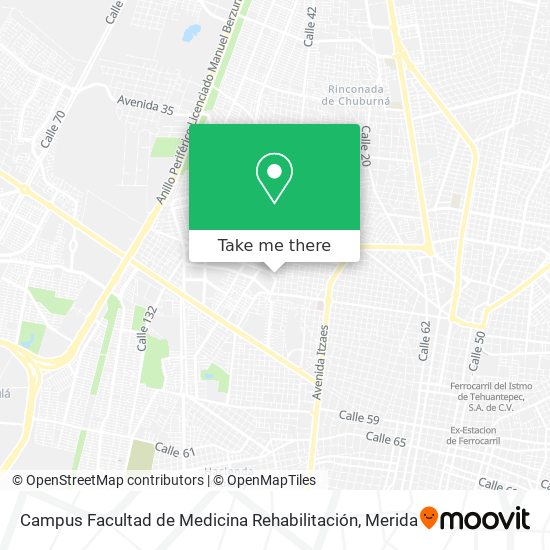 Mapa de Campus Facultad de Medicina Rehabilitación