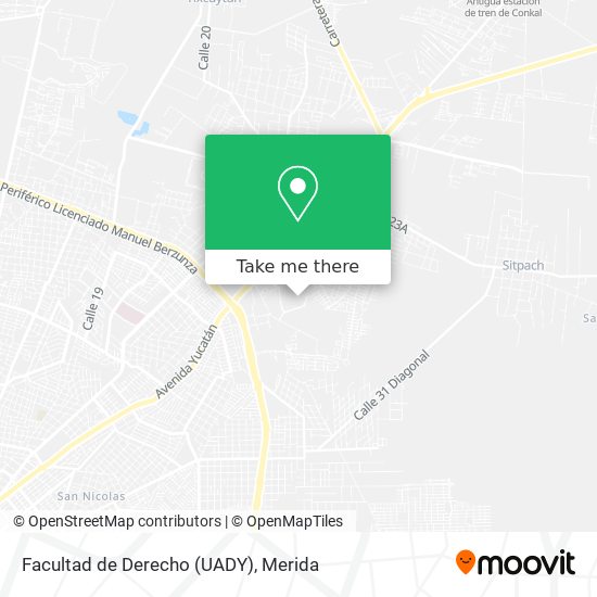 Facultad de Derecho (UADY) map