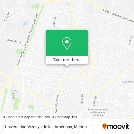 Universidad Vizcaya de las Américas map