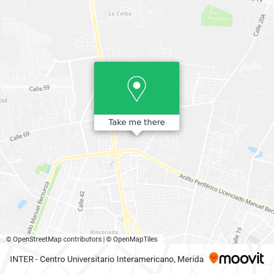 INTER - Centro Universitario Interamericano map