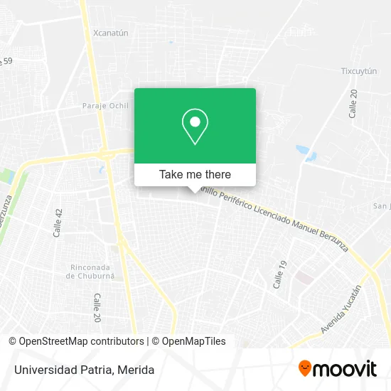 Universidad Patria map