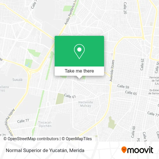 Normal Superior de Yucatán map