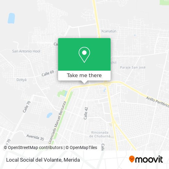 Local Social del Volante map