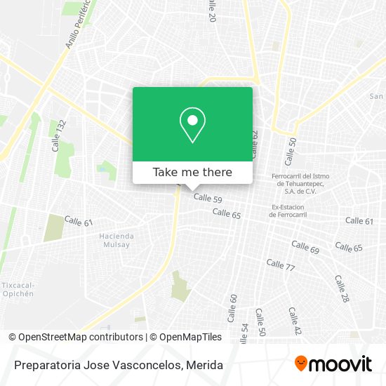 Preparatoria Jose Vasconcelos map