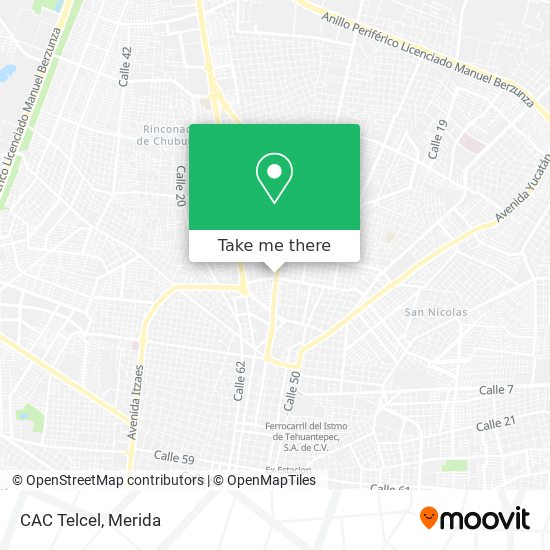 CAC Telcel map