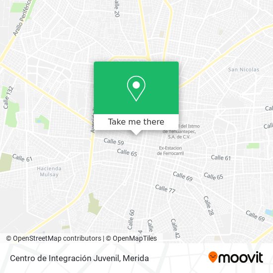 Mapa de Centro de Integración Juvenil