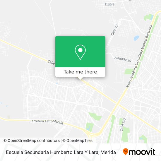 Escuela Secundaria Humberto Lara Y Lara map