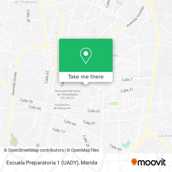 Escuela Preparatoria 1 (UADY) map