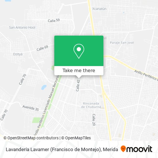Lavandería Lavamer (Francisco de Montejo) map