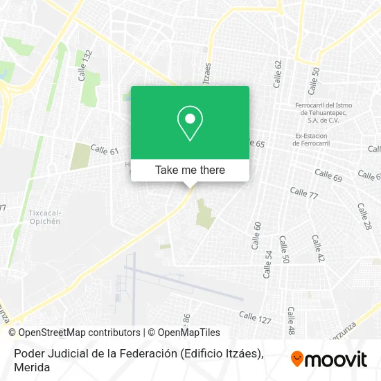 Mapa de Poder Judicial de la Federación (Edificio Itzáes)
