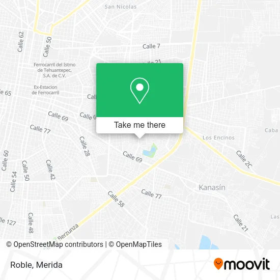 Mapa de Roble