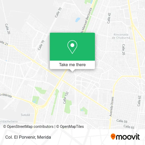 Col. El Porvenir map