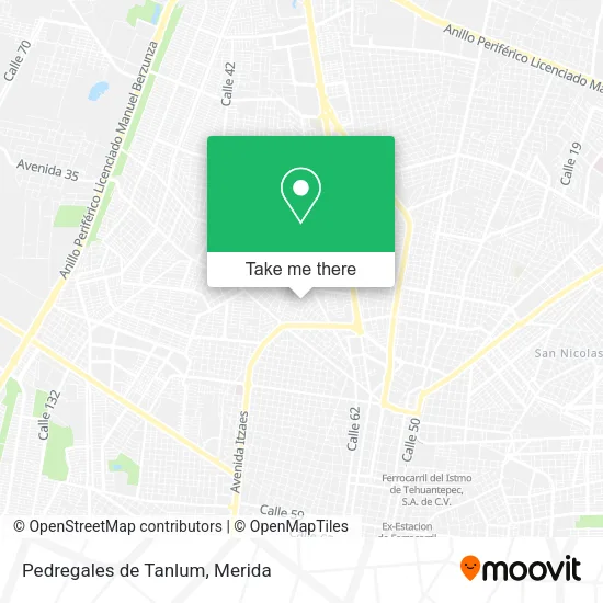 Pedregales de Tanlum map
