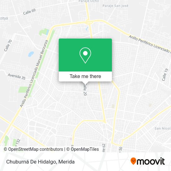 Chuburná De Hidalgo map